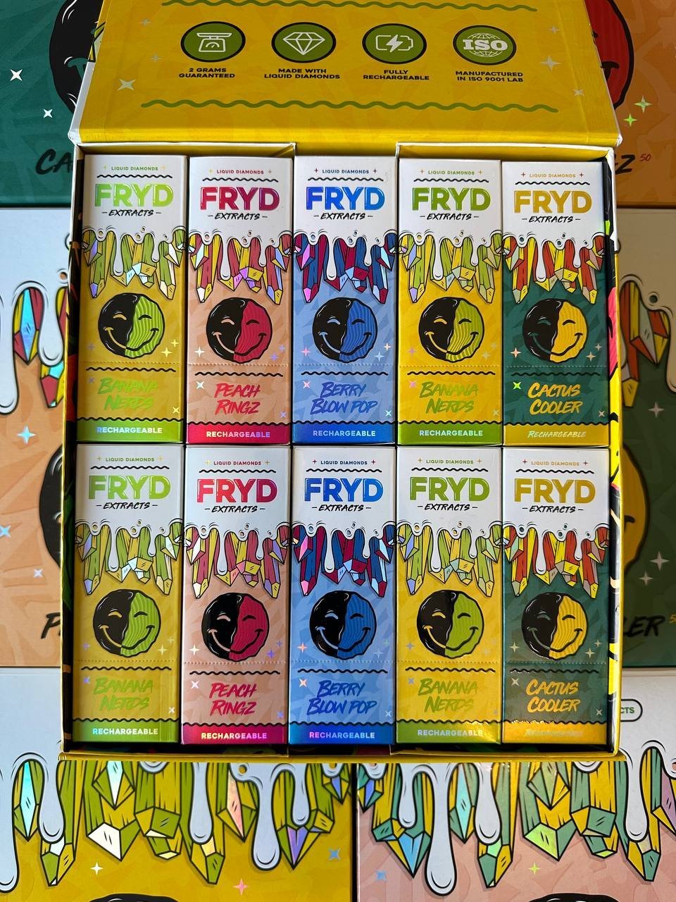 FRYD DISPOSABLES LIQUID DIAMONDS MASTER BOX 100PCS